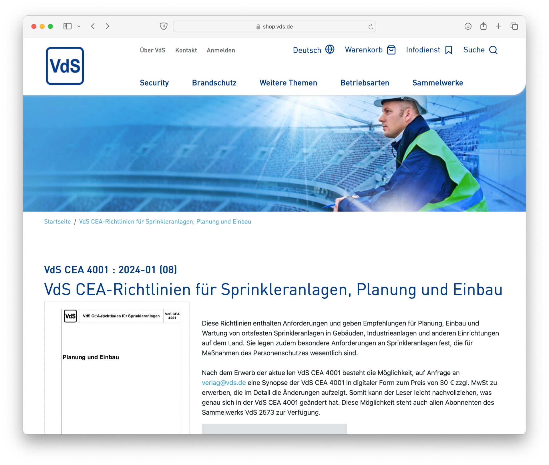 VdS CEA 4001 als PDF herunterladen