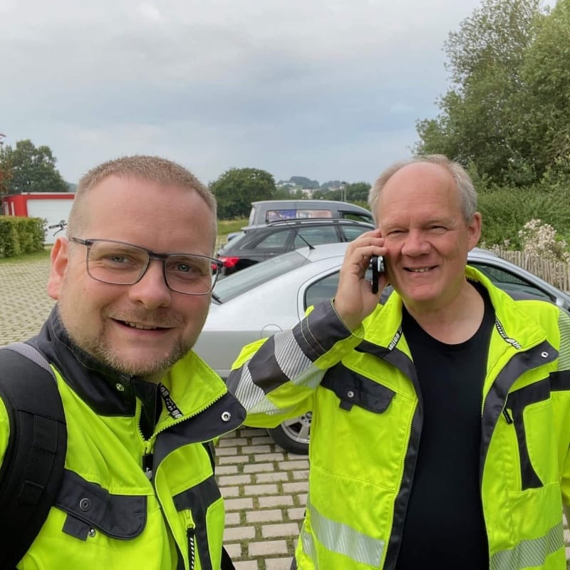 Sprinklertank-Inspektion Team